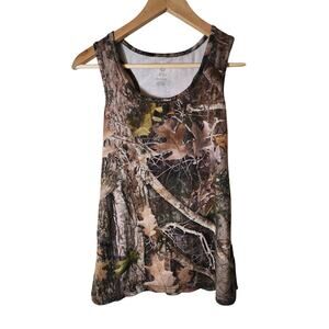 SHE Bass Pro Shops Green Brown Camo Active Outdoor Tank Top SZ XS